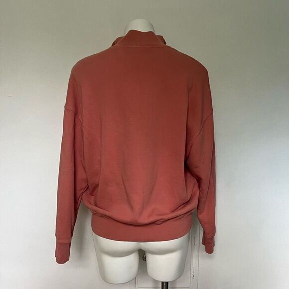 ATM Anthony Thomas Melillo French Terry quarter zip oversized pullover sweatshir - Picture 9 of 11